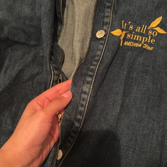 Moschino Jeans Denim Dress in Multi Blue size medium - Picture 7 of 7